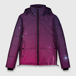 Куртка зимняя мужская Космическая аномалия, цвет: 3D-черный