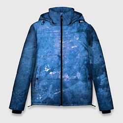 Мужская зимняя куртка Тёмно-синяя абстрактная стена льда