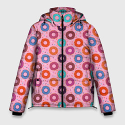 Куртка зимняя мужская Вкусные пончики, цвет: 3D-светло-серый