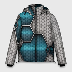 Мужская зимняя куртка Cyber texture abstraction