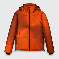 Мужская зимняя куртка Оранжевый волнообразный дисковый узор