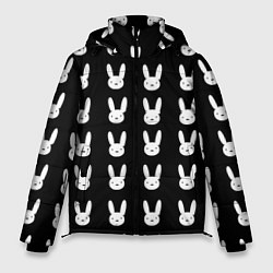 Куртка зимняя мужская Bunny pattern black, цвет: 3D-черный