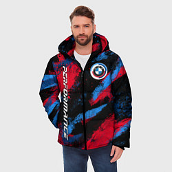 Куртка зимняя мужская Бмв - цвета м серии, цвет: 3D-красный — фото 2