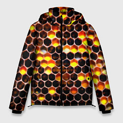 Мужская зимняя куртка Медовые пчелиные соты