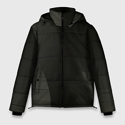 Мужская зимняя куртка Чёрные геометрические металлические листы