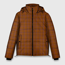 Куртка зимняя мужская Темные клетки, цвет: 3D-светло-серый