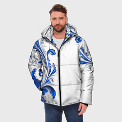 Куртка зимняя мужская Русские узоры, цвет: 3D-светло-серый — фото 2