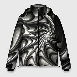 Мужская зимняя куртка Abstract fractal grey