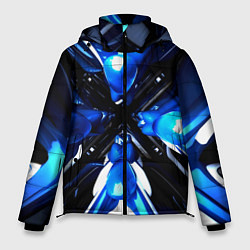 Мужская зимняя куртка Digital abstract fractal
