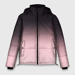 Мужская зимняя куртка Градиент: от черного к розовому
