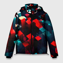 Мужская зимняя куртка Digital abstract cube