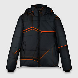 Куртка зимняя мужская Абстрактные разломы текстура, цвет: 3D-светло-серый