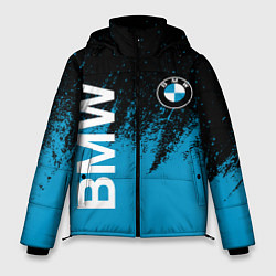 Мужская зимняя куртка Bmw голубые брызги