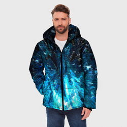 Куртка зимняя мужская Холодная масляная краска, цвет: 3D-черный — фото 2