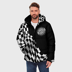 Куртка зимняя мужская Chrysler racing flag, цвет: 3D-черный — фото 2