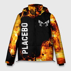 Куртка зимняя мужская Placebo и пылающий огонь, цвет: 3D-черный