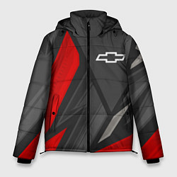 Куртка зимняя мужская Chevrolet sports racing, цвет: 3D-черный