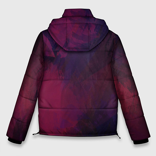 Мужская зимняя куртка Фиолетовый мазок / 3D-Светло-серый – фото 2