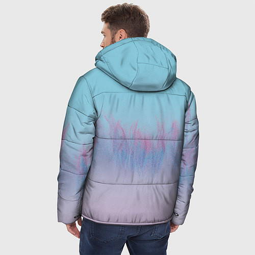 Мужская зимняя куртка Пурпурный огонь / 3D-Красный – фото 4