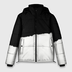 Куртка зимняя мужская Оторванный лист бумаги, цвет: 3D-черный