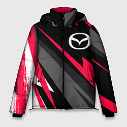 Куртка зимняя мужская Mazda fast lines, цвет: 3D-черный