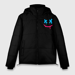 Куртка зимняя мужская Рисунок в стиле граффити Smile, цвет: 3D-черный