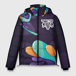 Куртка зимняя мужская GTA graffity splash, цвет: 3D-черный
