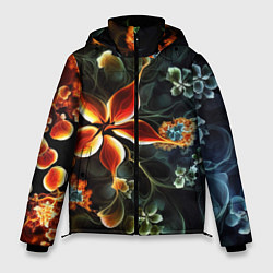 Мужская зимняя куртка Абстрактные цветы