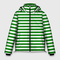 Куртка зимняя мужская Тельняшка зеленая Пограничных войск, цвет: 3D-красный