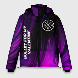 Куртка зимняя мужская Bullet For My Valentine violet plasma, цвет: 3D-черный