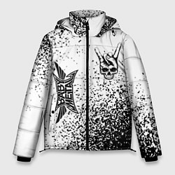 Куртка зимняя мужская Babymetal и рок символ на светлом фоне, цвет: 3D-черный