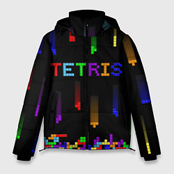 Мужская зимняя куртка Falling blocks tetris