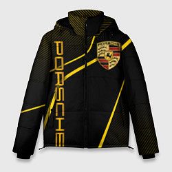 Куртка зимняя мужская Porsche - Gold line, цвет: 3D-красный