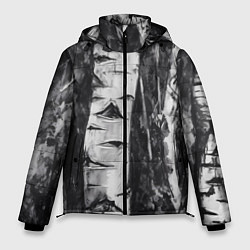 Куртка зимняя мужская Березки, цвет: 3D-черный