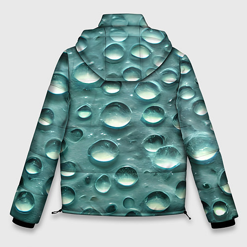 Мужская зимняя куртка Кристальные капли / 3D-Светло-серый – фото 2