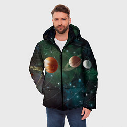 Куртка зимняя мужская Планетная система, цвет: 3D-красный — фото 2