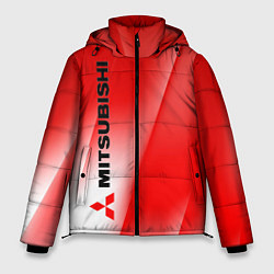 Куртка зимняя мужская Mitsubishi sign, цвет: 3D-черный