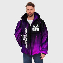 Куртка зимняя мужская Die Antwoord violet plasma, цвет: 3D-черный — фото 2