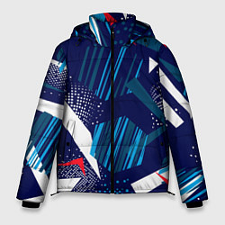 Куртка зимняя мужская Текстурный грандж, цвет: 3D-светло-серый