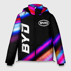 Куртка зимняя мужская BYD speed lights, цвет: 3D-черный