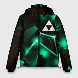 Куртка зимняя мужская Zelda разлом плит, цвет: 3D-черный