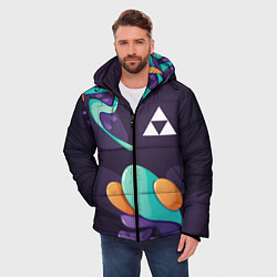 Куртка зимняя мужская Zelda graffity splash, цвет: 3D-черный — фото 2