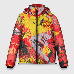 Куртка зимняя мужская ФК Манчестер Юнайтед команда, цвет: 3D-светло-серый
