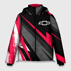Куртка зимняя мужская Chevrolet fast lines, цвет: 3D-черный