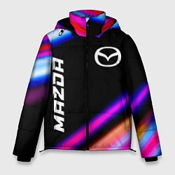 Куртка зимняя мужская Mazda speed lights, цвет: 3D-черный