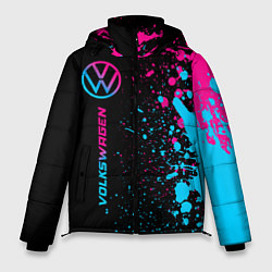 Мужская зимняя куртка Volkswagen - neon gradient: по-вертикали
