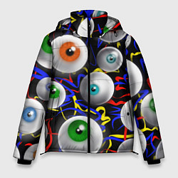 Куртка зимняя мужская Глазы, цвет: 3D-черный