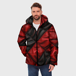 Куртка зимняя мужская Red black luxury, цвет: 3D-черный — фото 2