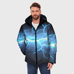 Куртка зимняя мужская Удар молнии, цвет: 3D-светло-серый — фото 2