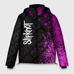 Куртка зимняя мужская Slipknot rock legends: по-вертикали, цвет: 3D-черный